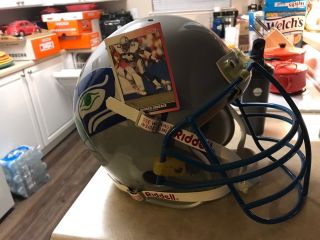 Seattle Seahawks Game Worn Darren Comeaux Football Helmet