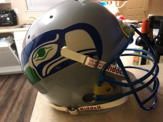 Seattle Seahawks Game Worn Darren Comeaux Football Helmet 2
