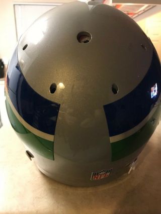 Seattle Seahawks Game Worn Darren Comeaux Football Helmet 4