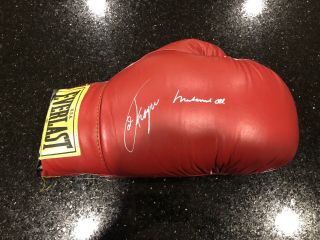 Muhammad Ali - Joe Frazier Autographed Everlast Boxing Glove With Loa