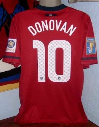 NIKE USA US SOCCER GOLD CUP 2011 PLAYER DONOVAN AUTHENTIC JERSEY SHIRT 2