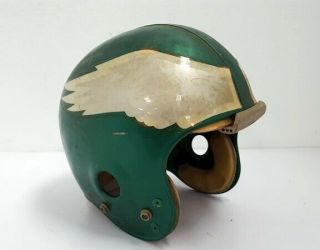 Philadelphia Eagles NFL GAME WORN 1976 Gladiator Hydra - Flo Football Helmet 2