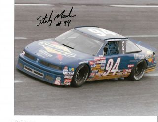Autographed Sterling Marlin Nascar Auto Racing Photograph