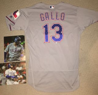 Joey Gallo Game Worn Texas Rangers Jersey Mlb Certified Worn For 2 Hr’s
