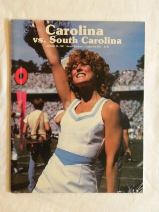 1981 Unc Tar Heels Vs.  South Carolina Football Program