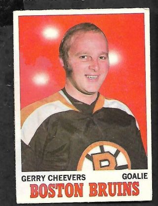 1970 - 71 Opc (o - Pee - Chee) Nhl Hockey: 1 Gerry Cheevers,  Boston Bruins