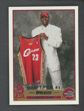 2003 - 04 Topps 21 Lebron James Cleveland Cavaliers Rc Rookie