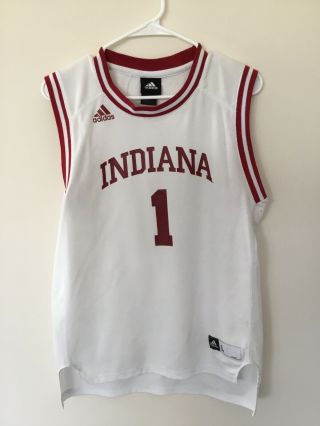 Adidas Indiana University Basketball Jersey Hoosiers Youth Large White