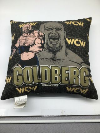 Bill Goldberg 1998 Wcw Wwe Wrestling Stuffed Throw Pillow Rare Vintage
