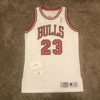 Michael Jordan Autographed Pro Cut Chicago Bulls Jersey 92 - 93 Upper Deck Uda 46