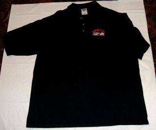 Ohio State Buckeyes 2002 National Champs Black Jerzees 2XL Cotton Polo Shirt 2
