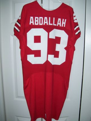 Nadar Abdallah Official Nike Ohio State Buckeyes Game Worn Football Jersey 93
