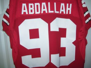 Nadar Abdallah Official Nike Ohio State Buckeyes Game Worn Football Jersey 93 3