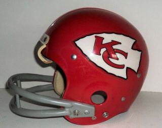 1974 - 75 Jerrell Wilson Kansas City Chiefs Game Helmet - Flash