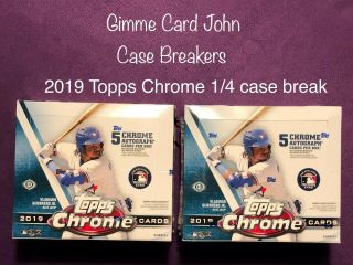 St.  Louis Cardinals 2019 Topps Chrome Baseball 1/4 Case 2 Jumbo Box Break 1