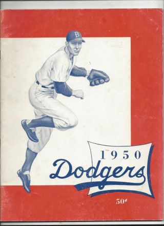 1950 Brooklyn Dodgers Yearbook In Very Good - (see Scan)
