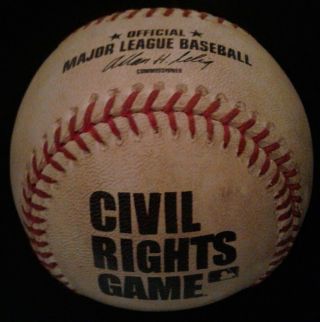 2013 Civil Rights Game Baseball White Sox Rangers Darvish Mlb Authenticated