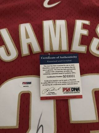 LeBron James 23 Signed Cavaliers Mitchell & NESS RC Jersey Autographed PSA/DNA 4