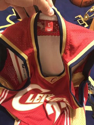 LeBron James 23 Signed Cavaliers Mitchell & NESS RC Jersey Autographed PSA/DNA 7
