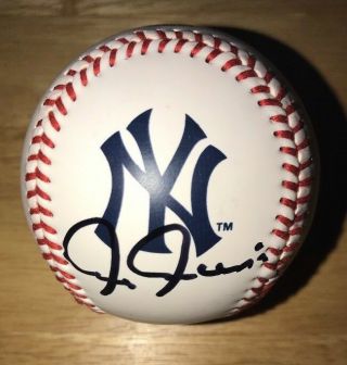 Chris Chambliss York Yankees Logo Signed Baseball With Proof & Hologram