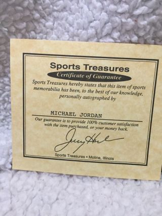 Michael Jordan signed basketball with case,  Authentic certificate 4