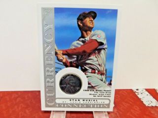 2003 Topps Stan Musial Currency Connection 1943 Steel Penny Relic Card Nr - Mt