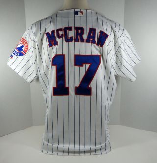 2002 - 2004 Montreal Expos Tommy Mccraw 17 Game Issued White Jersey
