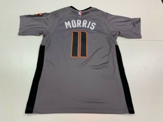 Phoenix Suns Markieff Morris Adidas Gray Swingman Short Sleeve Jersey - Small 3