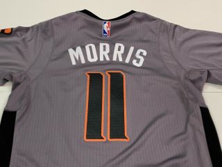 Phoenix Suns Markieff Morris Adidas Gray Swingman Short Sleeve Jersey - Small 4