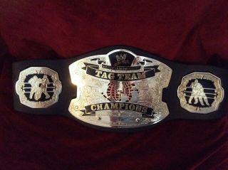 Wwe Childs Foam Toy Belt - World Tag Team Championship Belt Autographed By 4 Stars