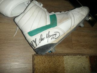 Dan Marino Game & Signed Pony Football Cleats sz 12 & Unsigned Jersey 3