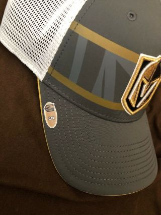 Vegas Golden Knights 5 Deryk Engelland Player Issued Hat
