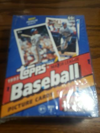 1993 Topps Baseball Box Series 1