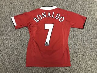 2004 2006 Manchester United Ronaldo Jersey Shirt Kit Red Home Small S Nike 7