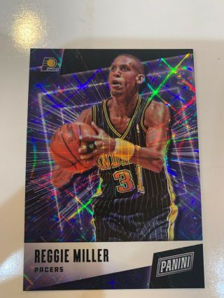 2019 Panini Fathers Day Nba Reggie Miller Foil Parallel 4/5 Sp Indiana Pacers