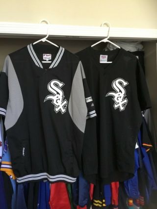 Bo Jackson Game White Sox Early 90’s Bp Top And Pullover Jacket.