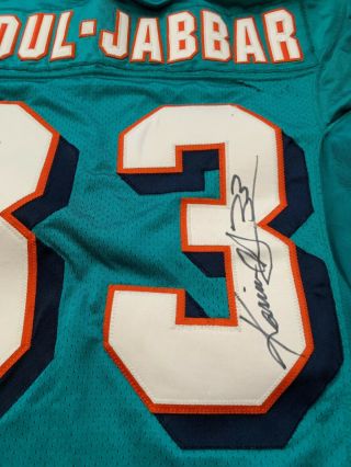 1997 Karim Abdul - Jabbar Miami Dolphins Game Worn And Autographed Jersey A8 Mears