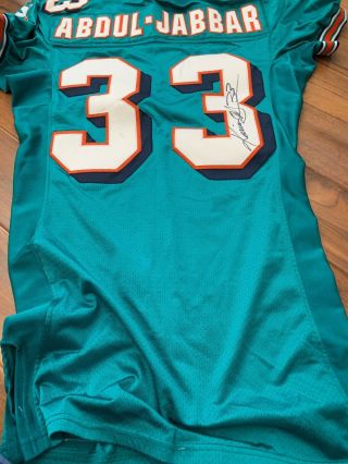 1997 Karim Abdul - Jabbar Miami Dolphins Game Worn And Autographed Jersey A8 MEARS 2
