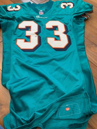 1997 Karim Abdul - Jabbar Miami Dolphins Game Worn And Autographed Jersey A8 MEARS 3
