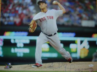 Boston Red Sox Eduardo Rodriguez Autographed Mlb Debut 16x20 W/jsa