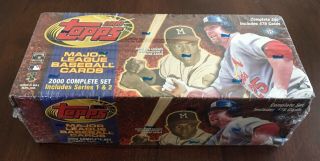2000 Topps Baseball Complete Hobby Set,  Factory,  478 Cards