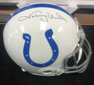 Baltimore Colts Johnny Unitas Autographed Signed Full Size Pro Helmet - Jsa