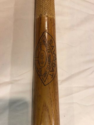 SAV - A - BAT Wood Baseball Bat 130 - 3 Professional Norm Cash 33” Mueller Perry Co 2