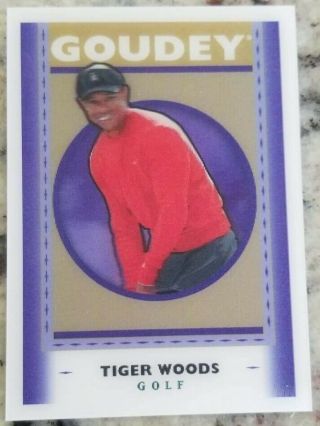 2019 Goodwin Champions 3d Lenticular Goudey Tiger Woods " Retail Exclusive " Sp 