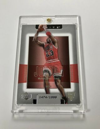 Michael Jordan 2003/04 Upper Deck Finite 1474/1999 Rare Nba Card 16 Bulls Hof