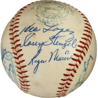 Roger Maris Dizzy Dean Stengel Dickey Signed Autograph Baseball Babe Ruth Value