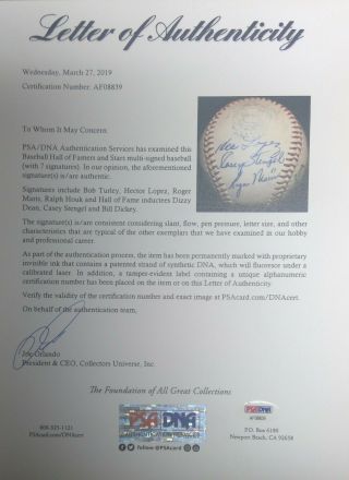 Roger Maris Dizzy Dean Stengel Dickey Signed Autograph Baseball babe ruth value 6