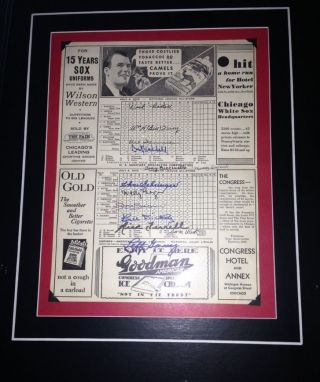 1933 Mlb Baseball All - Star Program Signed 13 - Hubbell Gomez Terry Cronin Dickey,