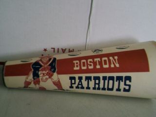 1960 Afl Boston Patriots 1960 1st Megaphone 101/4 " Tall Sealright Cardboard