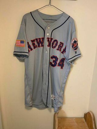 Noah Syndergaard Mets Authentic Jersey 44 July 4th Stars & Stripes